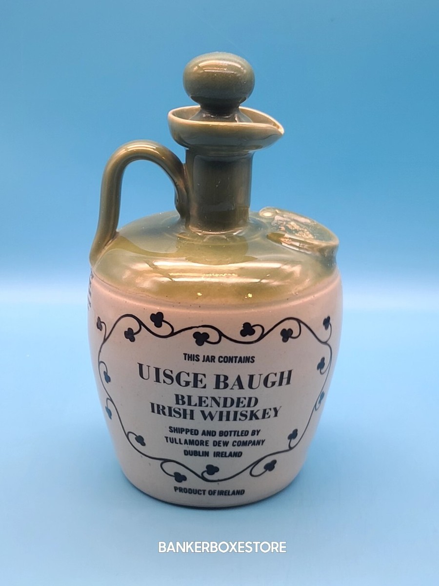 Empty Vintage Tullamore Dew Irish Whiskey Dublin Ireland Crock Jug