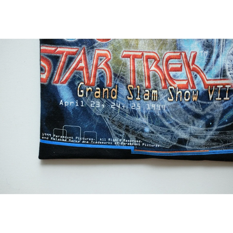 STAR TREK PARAMOUNT PICTURES VOYAGER SPACE VTG 90s MOVIE PROMO T SHIRT SZ XXL - Image 4 of 4