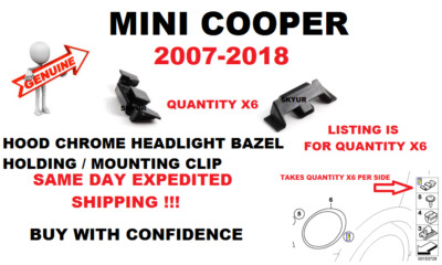 51132752145 2752145 10pcs Headlight Bezel Holding Mounting Clip