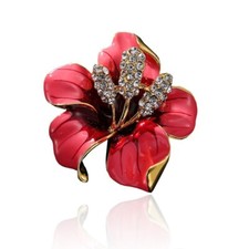 Exquisite Fashion Rhinestone Flower Brooch Ladies Brooch Pin Jewelry Accessories