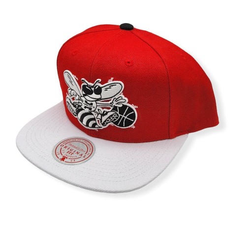 Mitchell & Ness Charlotte Hornets Cardinal Red 2 Tone HWC Adjustable Snapback - Picture 2 of 6