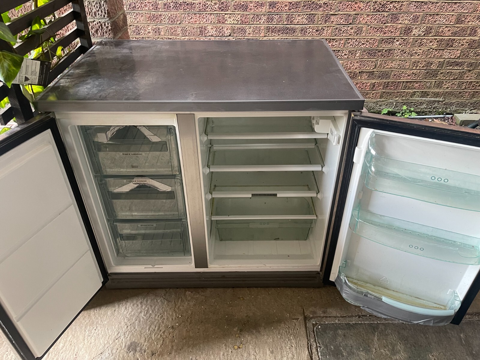 Zanussi Electrolux under counter stainless steel fridge freezer eBay
