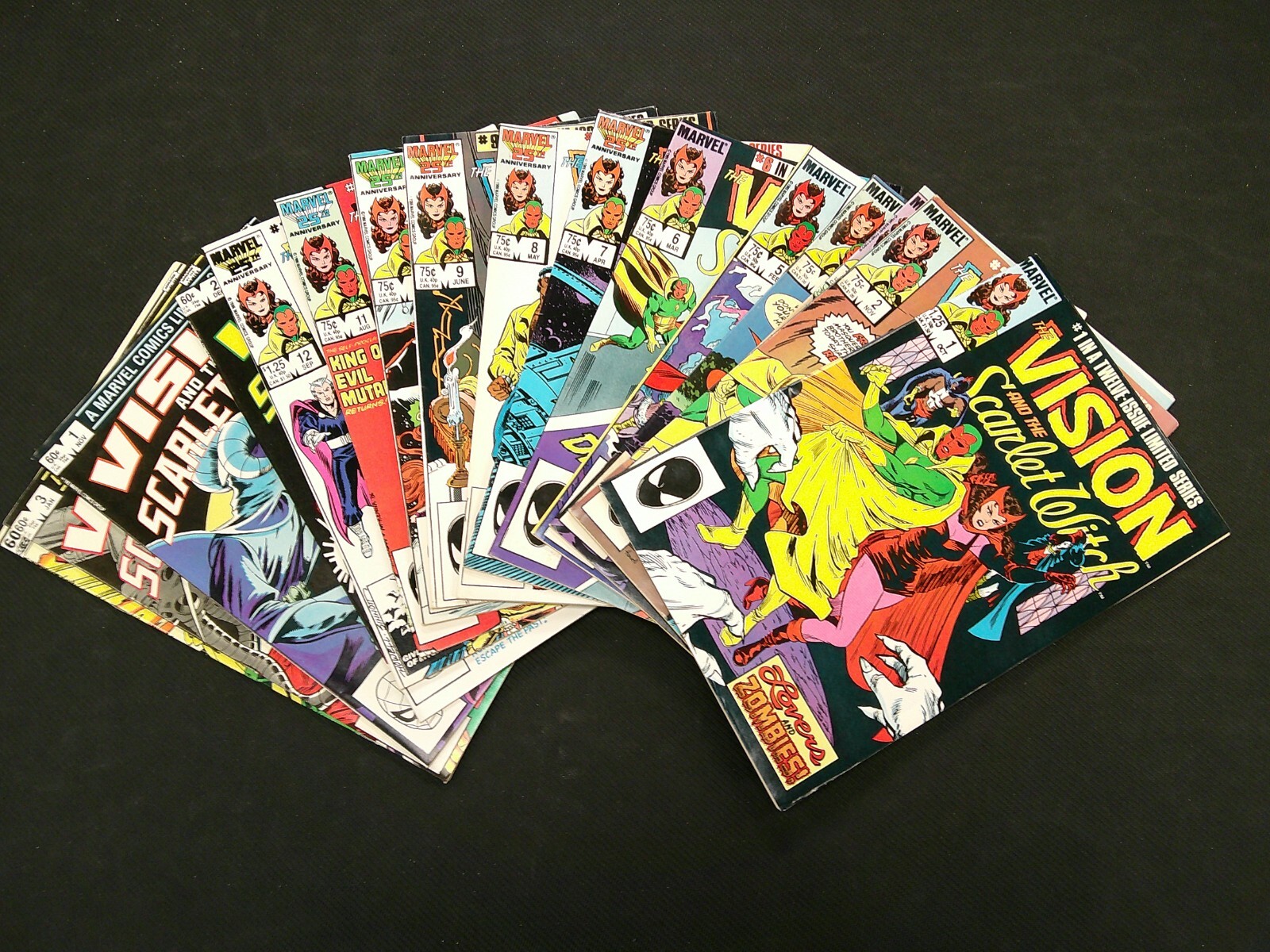 VISION AND THE SCARLET WITCH 1982 16 ISSUE COMIC LOT BILL MANTLO MARVEL HOWELL