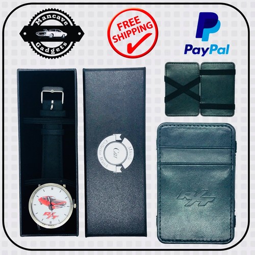 MUSCLE CAR MENS WATCH & WALLET SUIT VALIANT RT CHARGER OWNERS GIFT - Bild 1 von 6