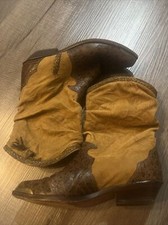 Vintage Zodiac Brown Leather Women s Cowboy Boots Made in USA Slouch Size 7.5