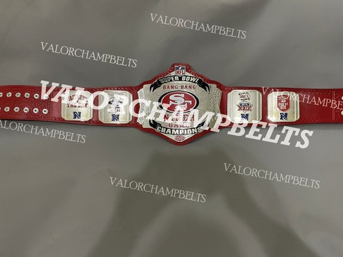 San Francisco 49ers Super Bowl NFL Football Championship Fan Belt 4mm Brass - Picture 7 of 10