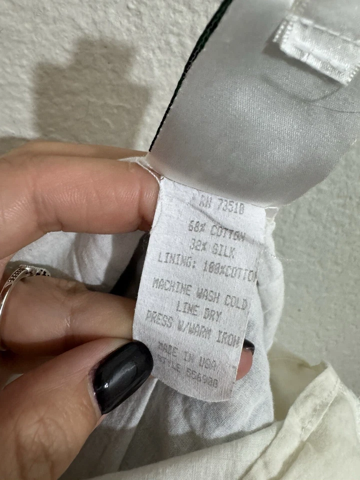 Falda midi Ivy Jane seda algodón línea A en azul mediano Foto 4 de 4