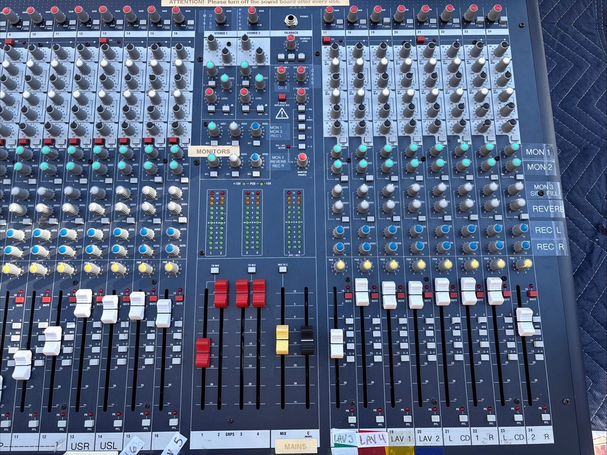 Soundcraft LX7 II 24 Channel Analogue Mixer | eBay