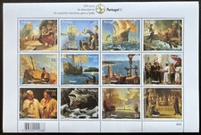 Portugal Miniature Sheet - Discovery Sea Route to India_1998 - MNH.