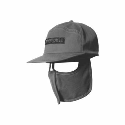 Mr. Serious Unknown Cap - graue Logo Maske Mütze - verstellbare Größe - weiches Canvas