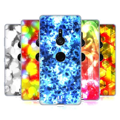HEAD CASE DESIGNS BOKEH CHRISTMAS EDITION SOFT GEL CASE FOR SONY PHONES 1