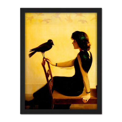 Harry Willson Watrous The Chatterers 1913 Painting Framed Wall Art Print 18X24