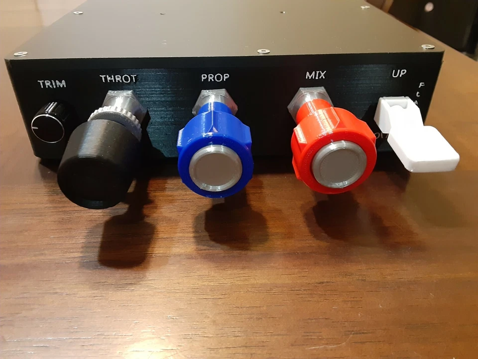 Cessna Throttle Quadrant Prop Mixture Flaps Trim Controller For Flight Sims - Image 2 of 4