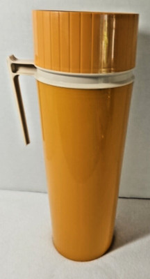 Vintage Thermos Harvest Gold #7402 Vacuum Bottle COMPLETE
