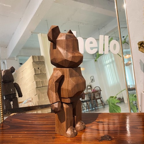 Handmade Percent Bearbrick 400% Diamond Walnut Bear 28cm Desktop Collect Figure - Picture 4 of 18