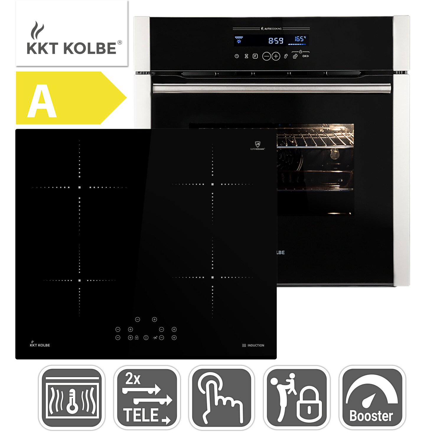 60cm Forno da incasso EB8016ED + 59cm Piano Cottura Induzione KF5900IND Catalisi