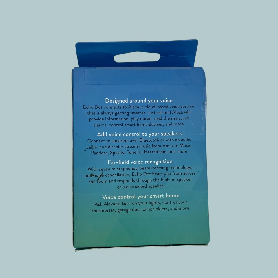 全新亚马逊 Echo Dot 第 2 代 RS03QR 带 Alexa 语音媒体设备 黑色 (AD) — 第 3/4 张图片