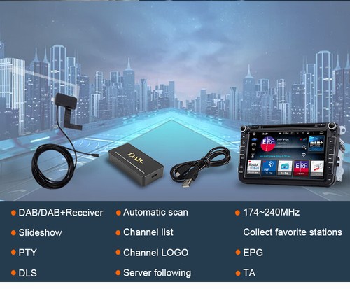DAB+ Box Antenne mit USB Adapter Receiver Für Android Autoradio GPS Player DE - Bild 2 von 11