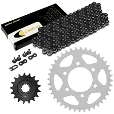 Black Drive Chain And Sprocket Kit for Kawasaki Ninja ZX-10R ZX1000D 2006 2007