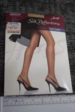Hanes Silk Reflections Silky Sheer Little Color Size AB Control Top Irregular