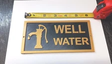 Plastic Well Water Notice Sign Plaque For Private Well Irrigation For Farm Ranch