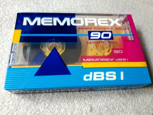 1 x MEMOREX dBS I 90 - CASSETTE TAPE BLANK new SEALED