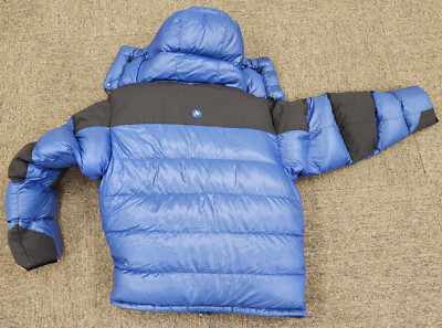 Marmot Plasma Down Puffer Jacket Parka - Blue - Men's Medium | eBay
