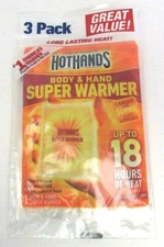 10 packages HotHands Body & Hand Super Warmer Larger Size NEW Long-lasting Heat