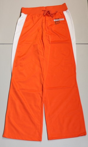 New AUTHENTIC HOOTERS Orange Jumpsuit Track Warm Up Suit Large /L Orange & White - Picture 8 of 11