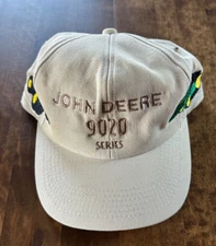 John Deere 9020 Series-Beige Snapback Hat/Cap