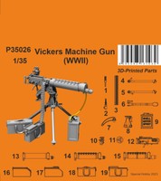 Special Hobby 3D Print Vickers Machine Gun Wwii Variant 1:35 Art. P35026