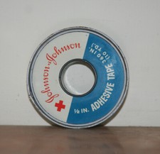 Vintage Johnson & Johnson Adhesive Tape Metal Container