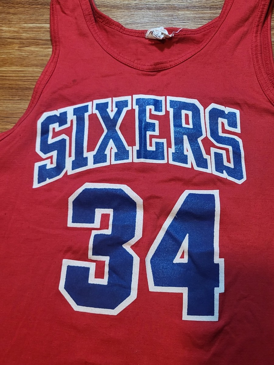 SIXERS シクサーズ バークレー セットアップ ユニフォーム Universal Athletic '86 Sixers Charles Barkley #34 White 76ers Red