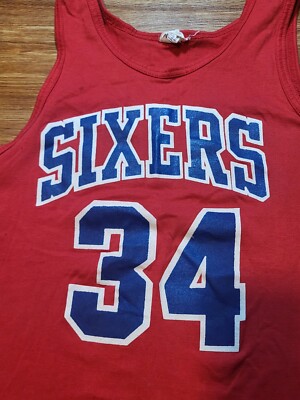 Universal Athletic '86 Sixers Charles Barkley #34 White 76ers Red