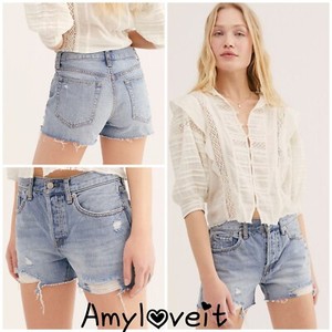 free people sofia denim shorts