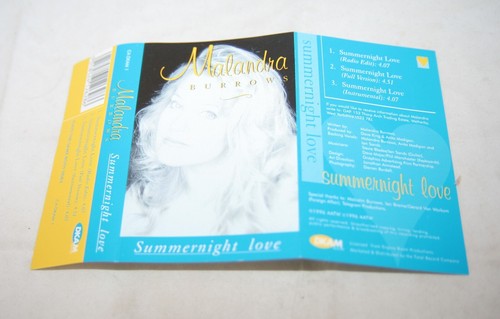 1996 'Malandra Burrows - Summernight Love' Cassette Tape Dkam Records CADKAM1 - Picture 4 of 7