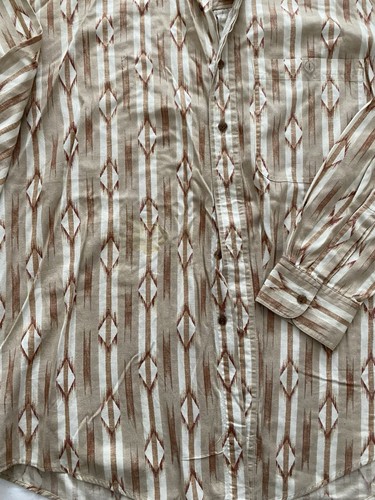 VTG Ralph Lauren Chaps Aztec Button Down Long Sleeve Shirt WPL 125 Men’s Large - Picture 3 of 9