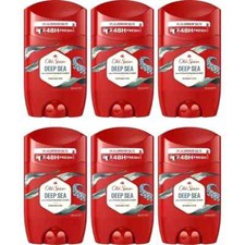 6 x 50ml Old Spice Deep Sea Deodorant Stick For Men, EXP 04/26