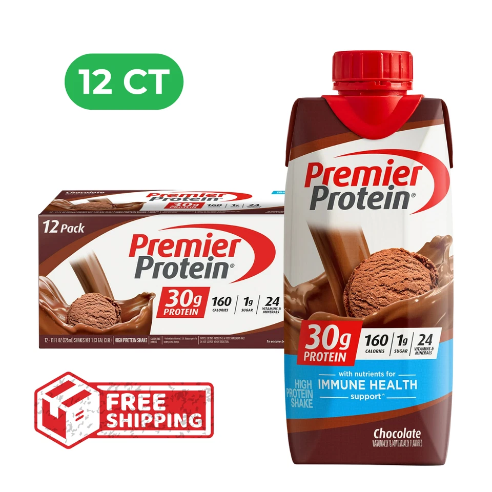 Premier Protein Shake, Chocolate, 30g Protein, 11 fl oz, 12 Ct - Image 1 of 1