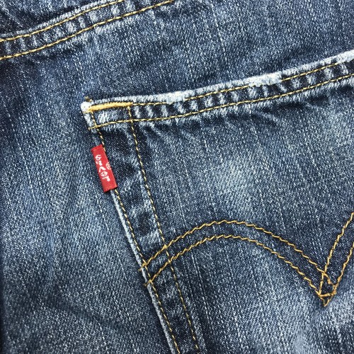 Levi's Shorts Boys Youth Size 20 DIY Cut Off 514 Slim Straight Cotton Denim Jean - Picture 16 of 20