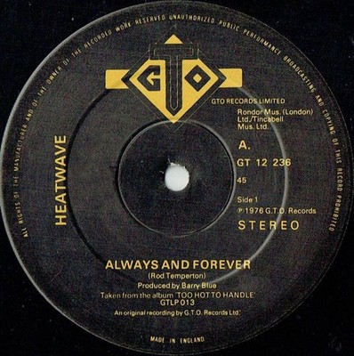 Heatwave - Always And Forever (12'', Single)