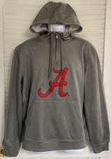 Adult Alabama Crimson Tide 1/4 Zip Hoodie, Large by Gen2, Stitched  Appliqued