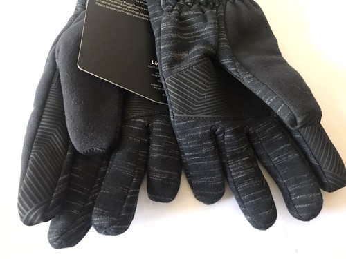 MEN'S BLACK UNDER ARMOUR FLEECE STORM WATER-RESIST TOUCH SCREEN GLOVES LARGE NWT - Picture 5 of 10