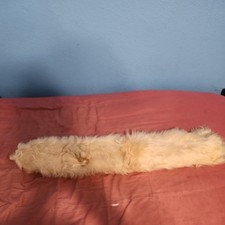 White Fox Skin Fur Pelt Soft Dense Real Leather, 49-51 Inch