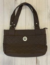 Borsa da viaggio Baggallini grande chiusura girevole imbottita tasca tablet trolley manica