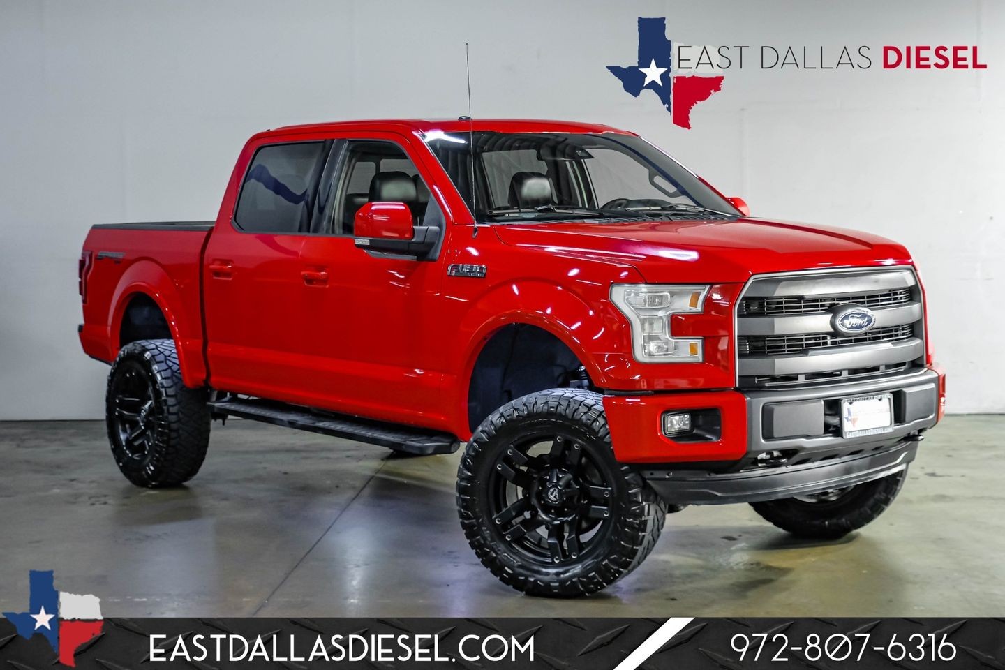 2015 Ford F-150 Lariat 502A Sport 5.0L V8 RC Lift 20" Fuel 35" A/T