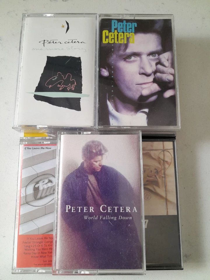Vintage 7 Pc Chicago & Peter Cetera Cassette Lot 17, 18, 19 Solitude/Solitaire Foto 3 de 3