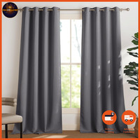 VorhäNge Blickdicht ÖSen Thermovorhang Hitzeschutz 2Er Set 245X140 Cm