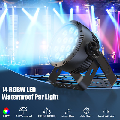 250W Aluminum RGBW LED Par Light IP65 Waterproof Outdoor Indoor Use Disco Show