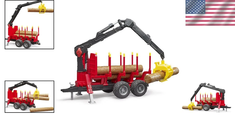 Remolque forestal todo terreno con garra giratoria para grúa para aventuras al aire libre Foto 2 de 4